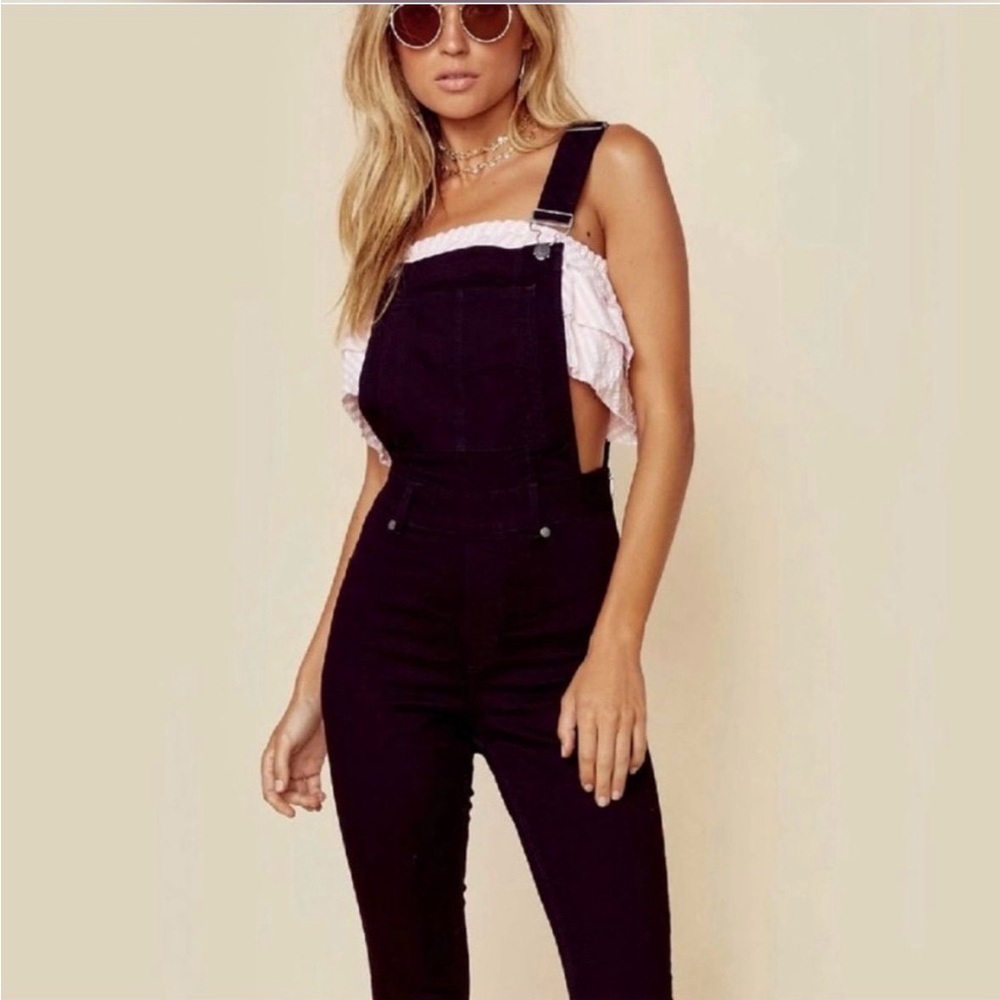 Cheap Monday Women's Black Denim Overalls